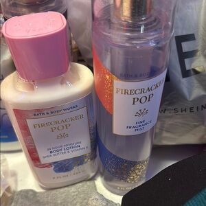BBW Firecracker Pop lotion and body spray
